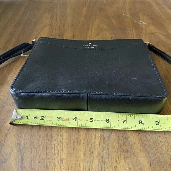 NWOT Kate Spade Rory Crossbody Black Saffiano Leather - Picture 5 of 9